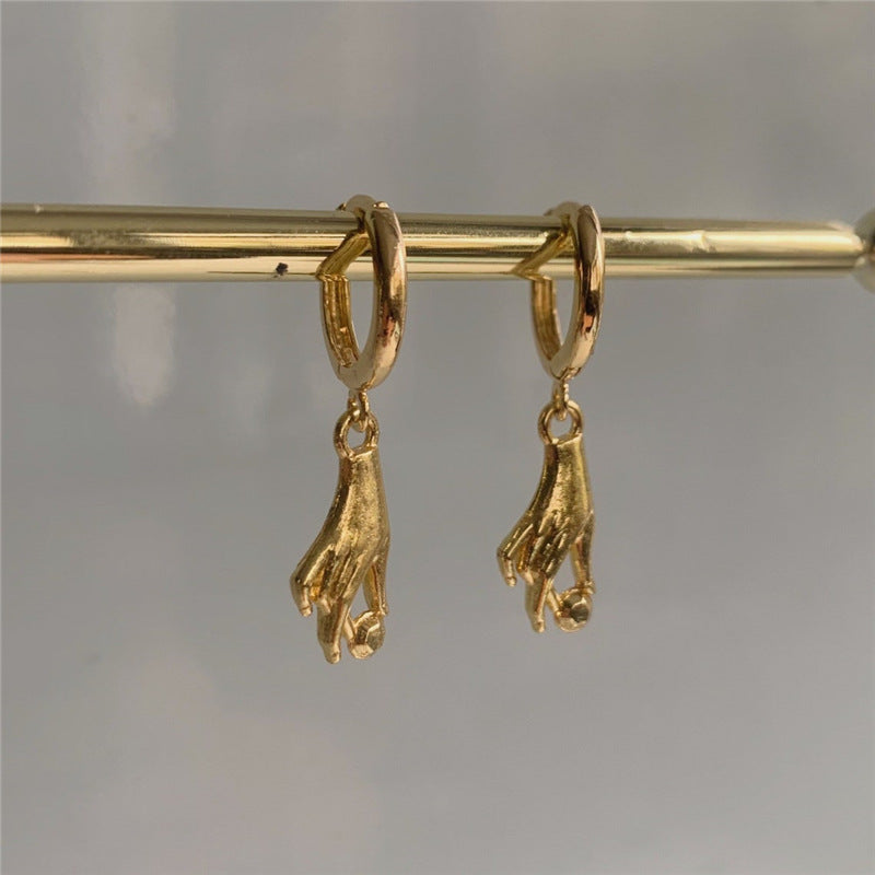 Fashion Jewelry Hip Hop Punk Gold Earrings