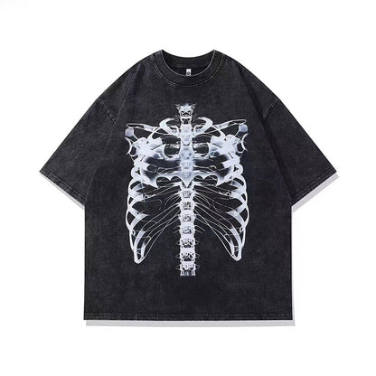 S.M XRAY - Oversized Print T-Shirt  S.W.