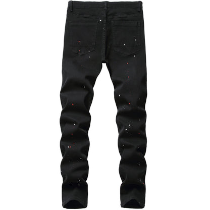 S.M. Elastic Denim Slim Fit Men's Pants