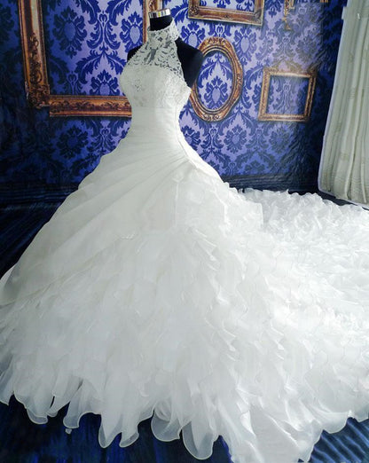 S.B.  High-end Wedding Dress With Big Tail