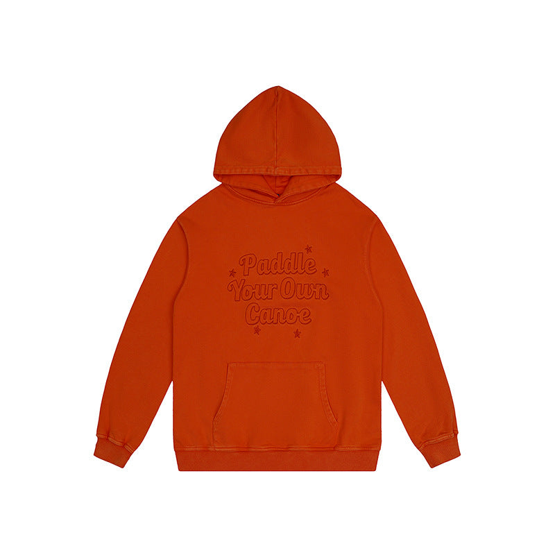 F.J.C. S.M. Men's  "PADDLE YOUR OWN CANOE" Embroidered Hoodie