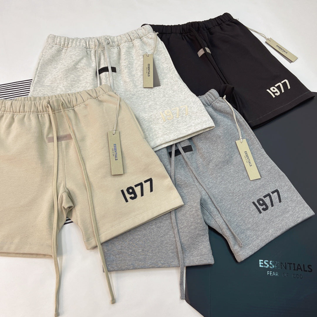 S.M. Fear of God Essentials 1977 Shorts 'Light Oatmeal'