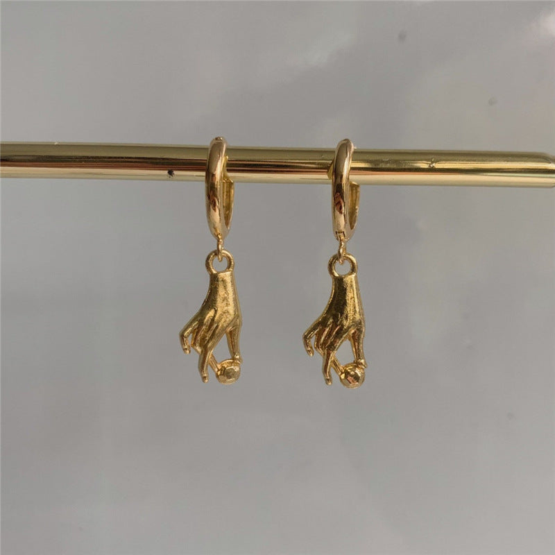 Fashion Jewelry Hip Hop Punk Gold Earrings