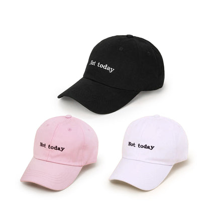 Embroidered Letter Cotton Baseball Cap