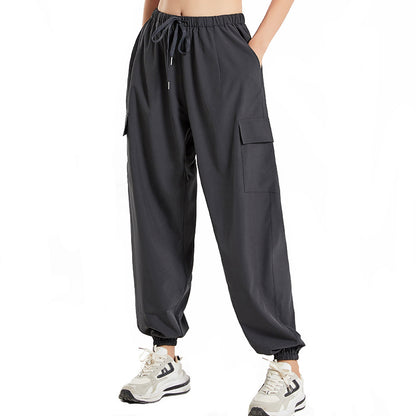 S.W.  Loose Sport Women's Thin Ankle-tied Sweatpants Running Sports Yoga Pants