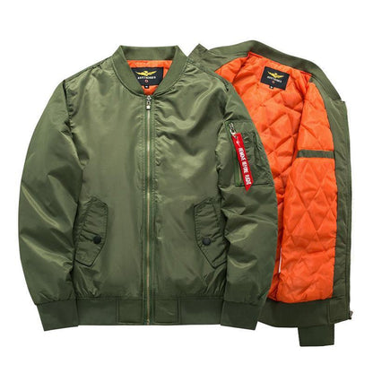 S.M. Army Green Flight Jacket