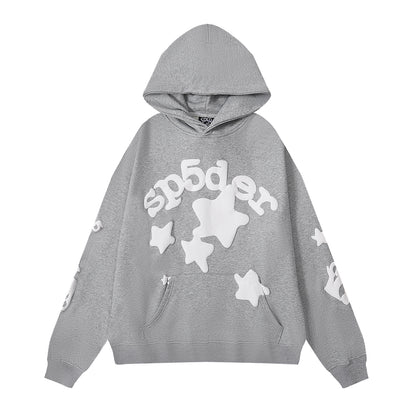 S.M. Sp5de stars three-dimensional foam printed hoodie