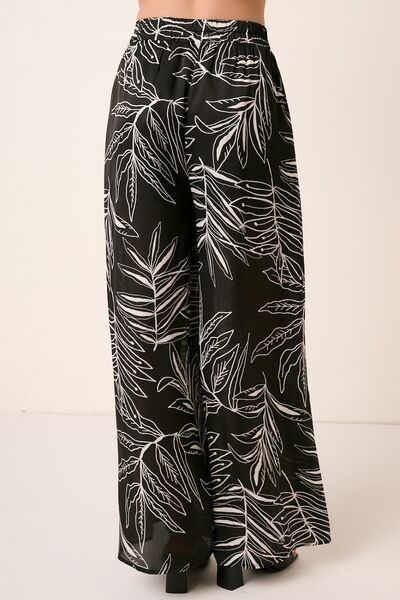 S.W.  Mitto shop Printed Wide Leg Pants