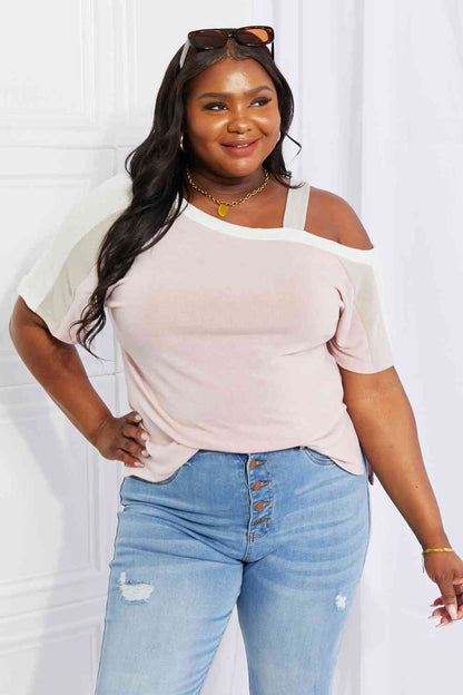 Andree by Unit Plus Size Something Simple Cold Shoulder Tee