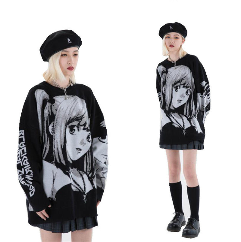 F.J.C. S.M. ANIME Embroidered men's & WOMEN'S SWEATER S.W.