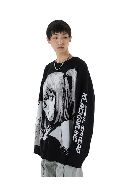 F.J.C. S.M. ANIME Embroidered men's & WOMEN'S SWEATER S.W.