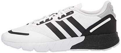 a white and black adidas sneakers
