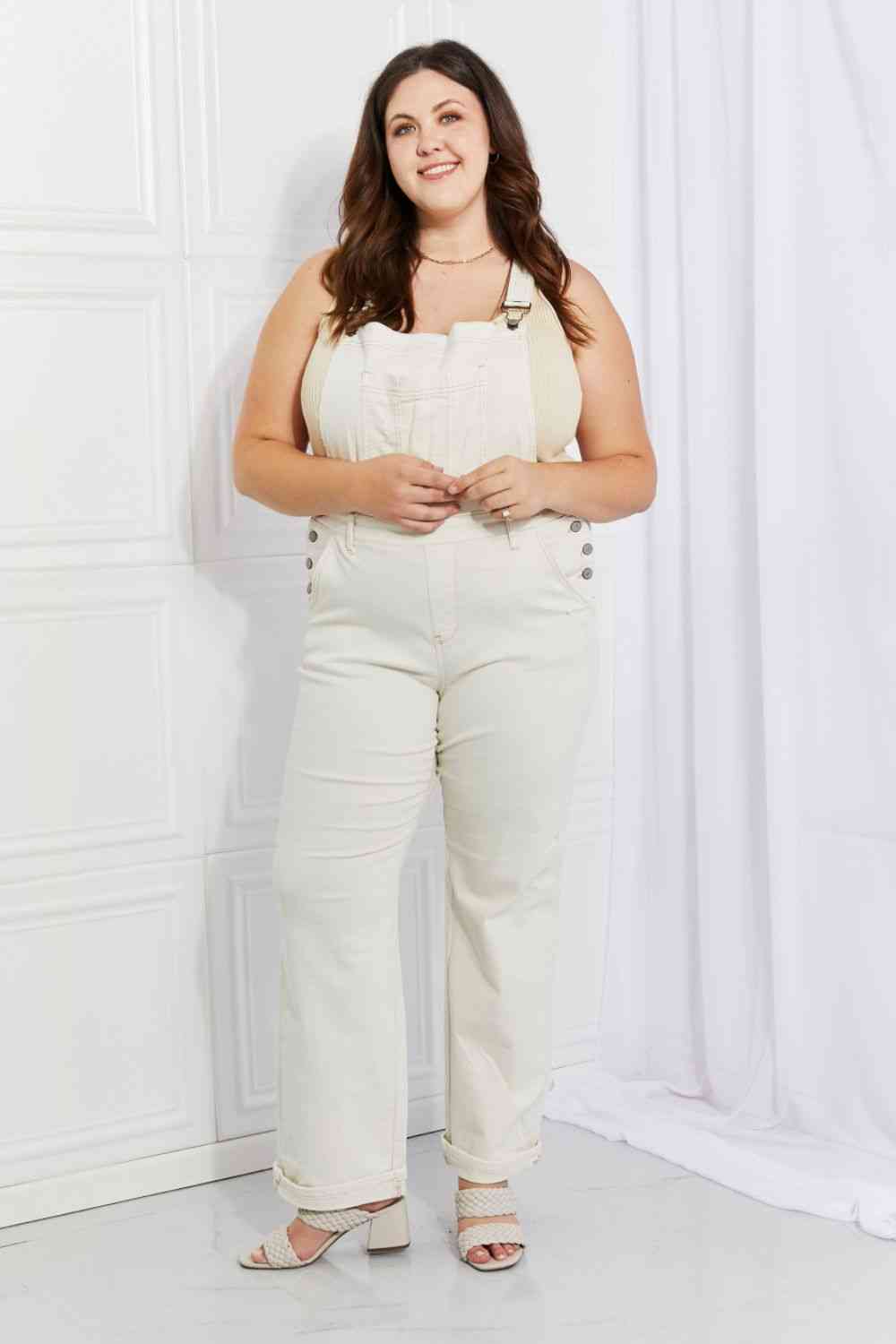 S.W.  Judy Blue Plus Size Taylor High Waist Overalls