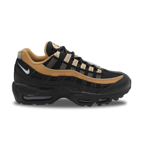 Nike Men's Air Max 95 Running Shoes, Black/Summit White-elemental Gold, 10.5