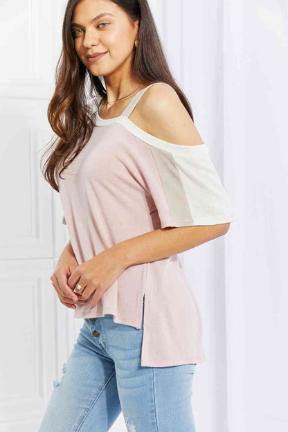 Andree by Unit Plus Size Something Simple Cold Shoulder Tee