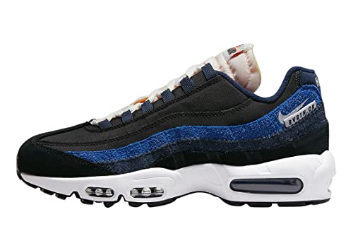 Nike Men's Air Max 95 Running Shoes, Black/Summit White-elemental Gold, 10.5