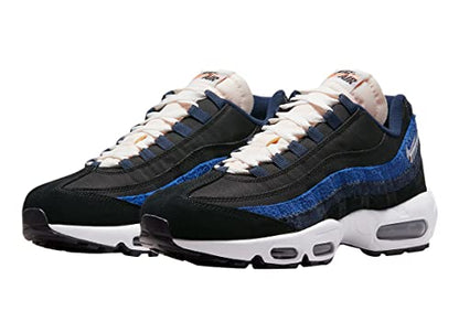 Nike Men's Air Max 95 Running Shoes, Black/Summit White-elemental Gold, 10.5