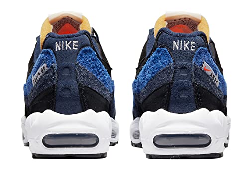 Nike Men's Air Max 95 Running Shoes, Black/Summit White-elemental Gold, 10.5