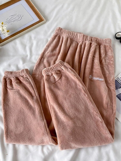 Women's Winter Soft Velvet Pajamas Set