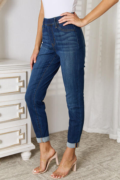 Judy Blue Plus Size Skinny Cropped Jeans