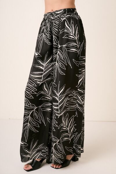 S.W.  Mitto shop Printed Wide Leg Pants