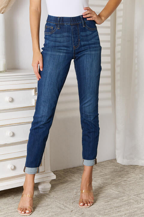 Judy Blue Plus Size Skinny Cropped Jeans