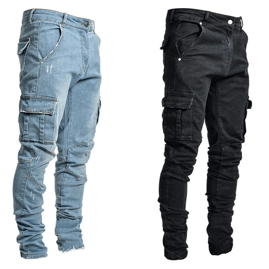 F.J.C.  S.M.  Multi Pocket Cargo Jeans