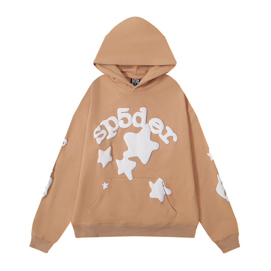 S.M. Sp5de stars three-dimensional foam printed hoodie