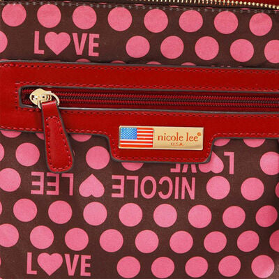 S.B.  Nicole Lee USA Scallop Stitched Boston Bag