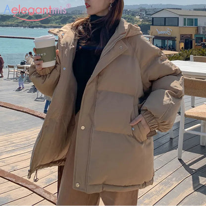 Women Thicken Warm Parka Coat Loose Oversized S.W.