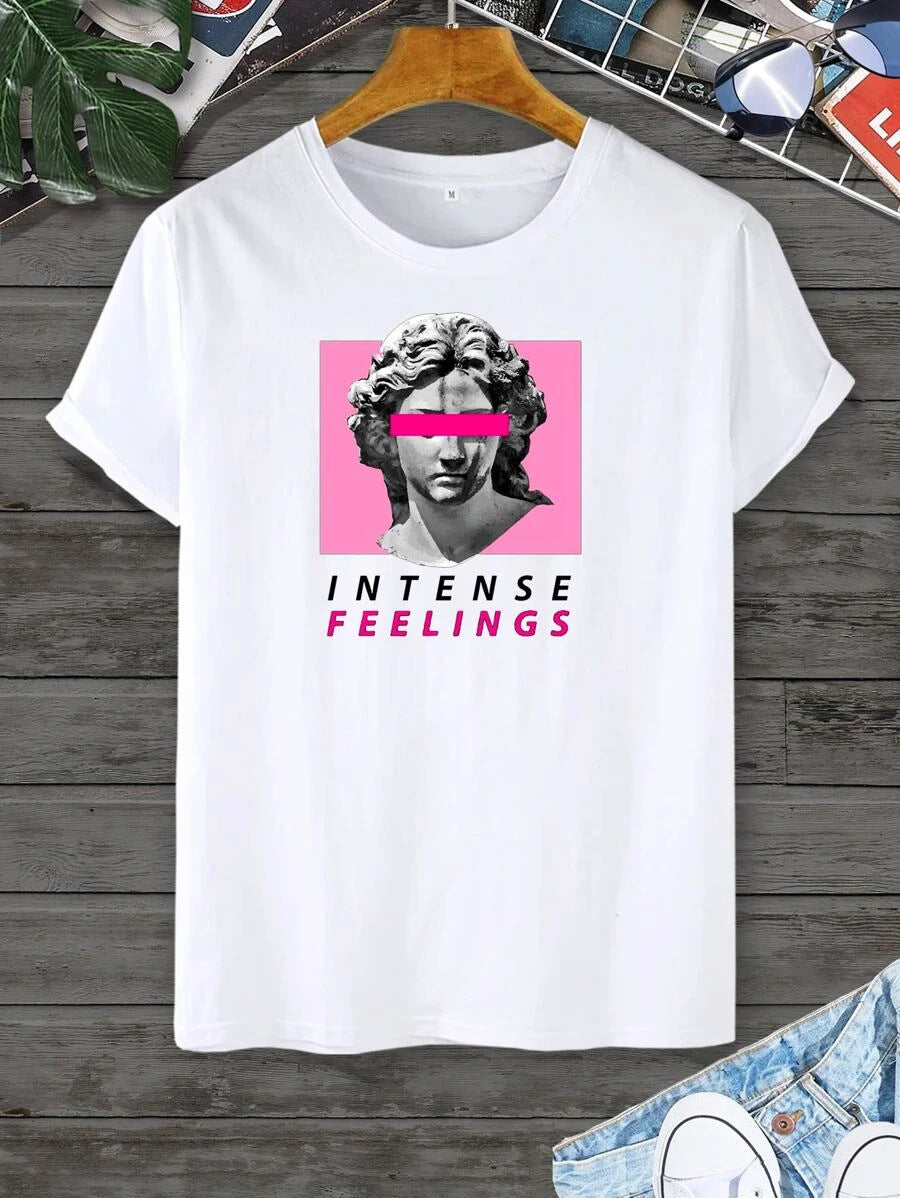 Intense Feelings graphic  short-sleeved T-shirt