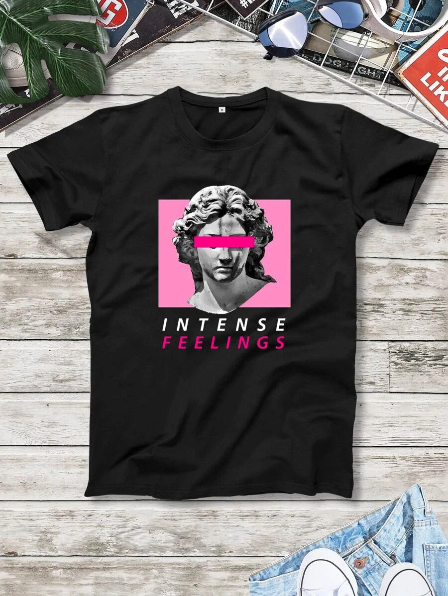 Intense Feelings graphic  short-sleeved T-shirt