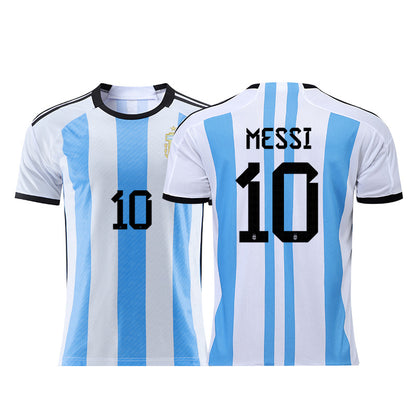 S.M.  Men's World Cup national team Argentina Messi France Brazil jersey single top mens soccer uniform