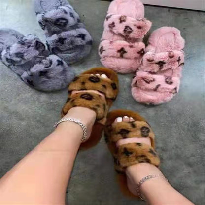 Women's fur slide's shoes