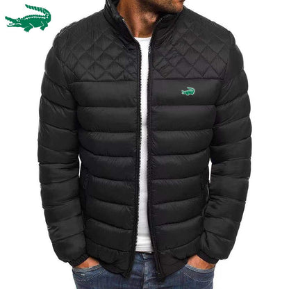 S.M. Men's Zipper Cotton Down Jacket Warm and Comfortable