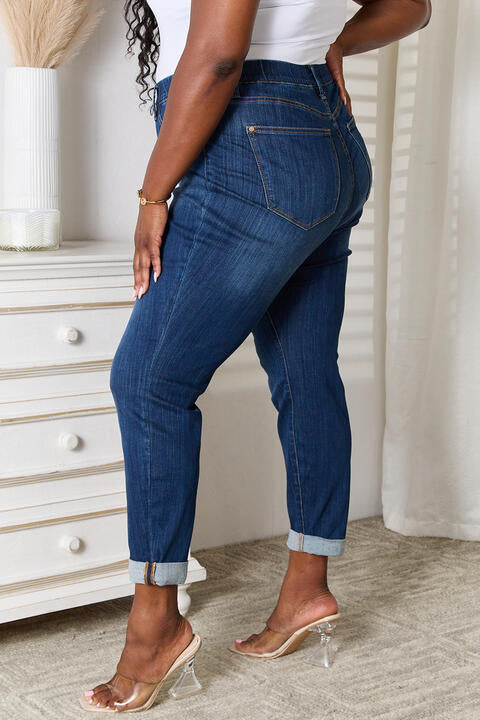 Judy Blue Plus Size Skinny Cropped Jeans