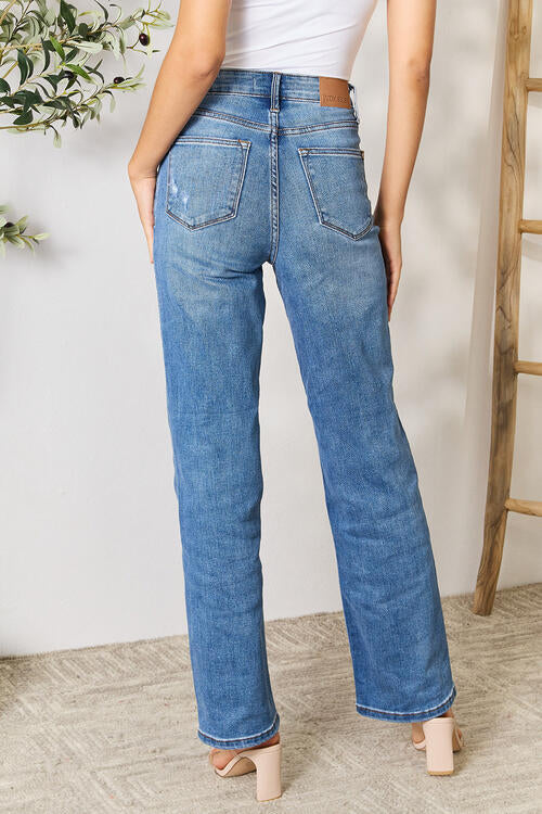 S.W. Judy Blue Full Size High Waist Distressed Jeans