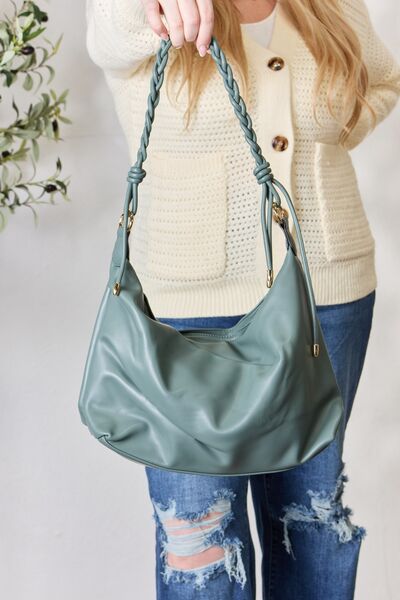 S.B. SHOMICO Braided Strap Shoulder Bag