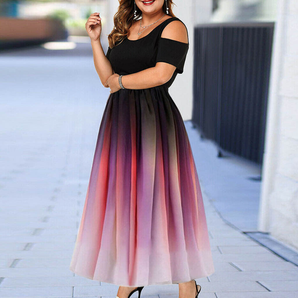 Plus size women's party dress