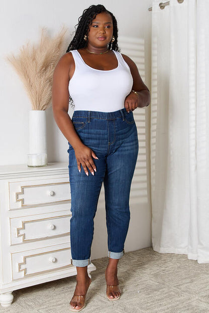 Judy Blue Plus Size Skinny Cropped Jeans