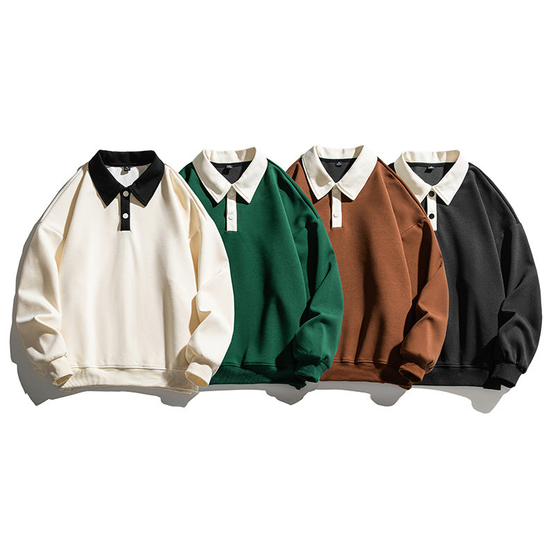 S.M.  Thick POLO style Pull-Over