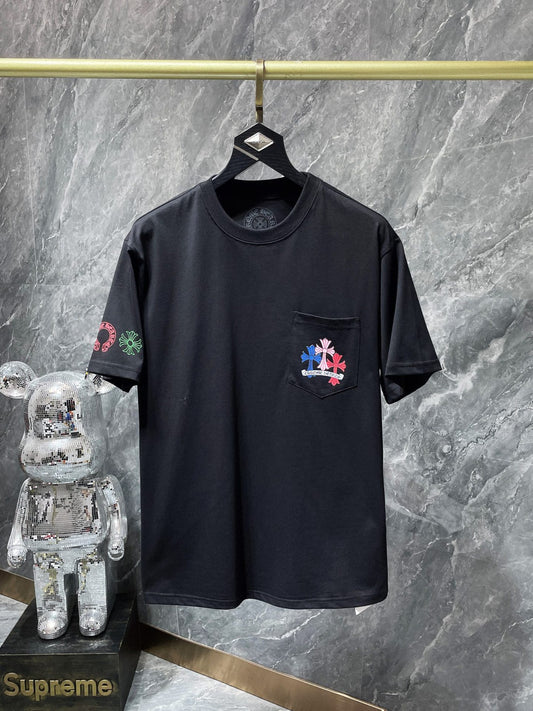 S.M. Chrome Hearts Phantom cross letter short sleeve T