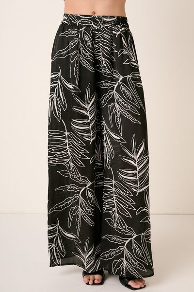 S.W.  Mitto shop Printed Wide Leg Pants