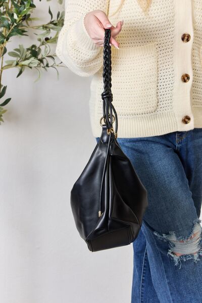 S.B. SHOMICO Braided Strap Shoulder Bag