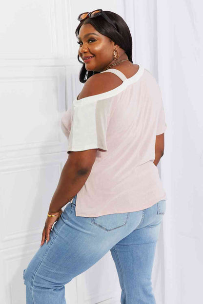 Andree by Unit Plus Size Something Simple Cold Shoulder Tee