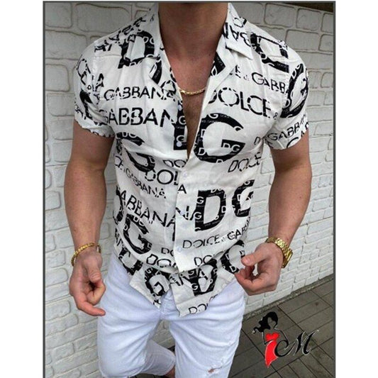 Dolce & Gabbana Logo Printed Monogram Shirt  -  S.M.